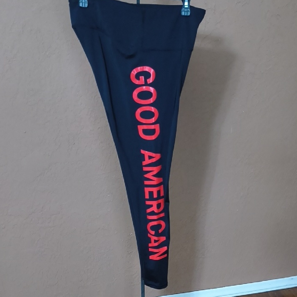 Good American Black Leggings High Rise Size 4